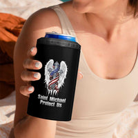 Saint Michael Protect Us American Christian Heritage 4 in 1 Can Cooler Tumbler Catholic Faith Gift