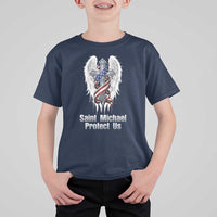 Saint Michael Protect Us American Christian Heritage T Shirt For Kid Catholic Faith Gift