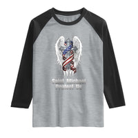 Saint Michael Protect Us American Christian Heritage Raglan Shirt Catholic Faith Gift