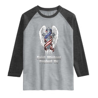 Saint Michael Protect Us American Christian Heritage Raglan Shirt Catholic Faith Gift