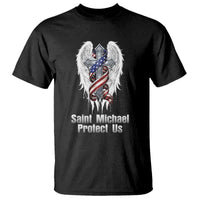 Saint Michael Protect Us American Christian Heritage T Shirt Catholic Faith Gift