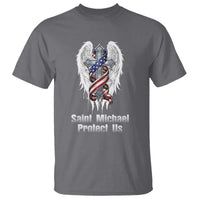 Saint Michael Protect Us American Christian Heritage T Shirt Catholic Faith Gift
