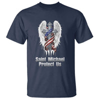 Saint Michael Protect Us American Christian Heritage T Shirt Catholic Faith Gift