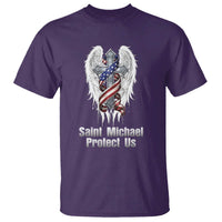 Saint Michael Protect Us American Christian Heritage T Shirt Catholic Faith Gift