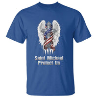 Saint Michael Protect Us American Christian Heritage T Shirt Catholic Faith Gift