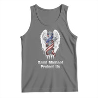 Saint Michael Protect Us American Christian Heritage Tank Top Catholic Faith Gift