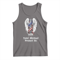 Saint Michael Protect Us American Christian Heritage Tank Top Catholic Faith Gift
