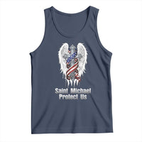 Saint Michael Protect Us American Christian Heritage Tank Top Catholic Faith Gift