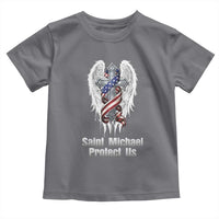 Saint Michael Protect Us American Christian Heritage Toddler T Shirt Catholic Faith Gift