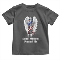 Saint Michael Protect Us American Christian Heritage Toddler T Shirt Catholic Faith Gift
