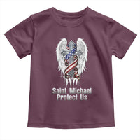 Saint Michael Protect Us American Christian Heritage Toddler T Shirt Catholic Faith Gift
