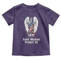 Saint Michael Protect Us American Christian Heritage Toddler T Shirt Catholic Faith Gift