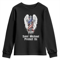 Saint Michael Protect Us American Christian Heritage Youth Sweatshirt Catholic Faith Gift