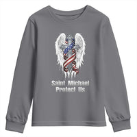 Saint Michael Protect Us American Christian Heritage Youth Sweatshirt Catholic Faith Gift