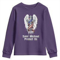 Saint Michael Protect Us American Christian Heritage Youth Sweatshirt Catholic Faith Gift
