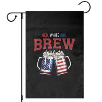 American Flag Beer Lover Garden Flag Red White And Brew