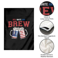 American Flag Beer Lover Garden Flag Red White And Brew