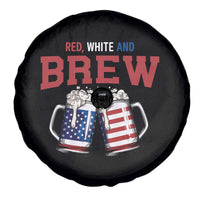 American Flag Beer Lover Spare Tire Cover Red White And Brew