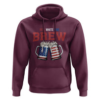 American Flag Beer Lover Hoodie Red White And Brew