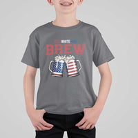 American Flag Beer Lover T Shirt For Kid Red White And Brew
