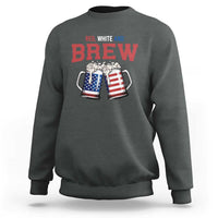 American Flag Beer Lover Sweatshirt Red White And Brew