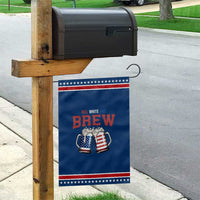 American Flag Beer Lover Patriotic Garden Flag Red White And Brew