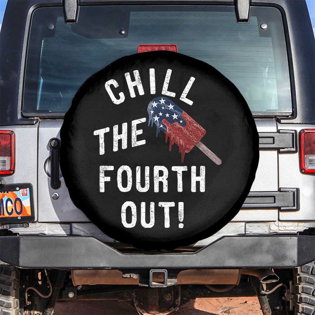 American Flag Popsicle Spare Tire Cover Chill The Fourth Out