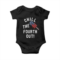 American Flag Popsicle Baby Onesie Chill The Fourth Out