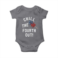 American Flag Popsicle Baby Onesie Chill The Fourth Out
