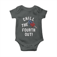 American Flag Popsicle Baby Onesie Chill The Fourth Out