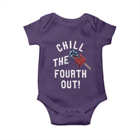 American Flag Popsicle Baby Onesie Chill The Fourth Out