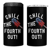 American Flag Popsicle 4 in 1 Can Cooler Tumbler Chill The Fourth Out