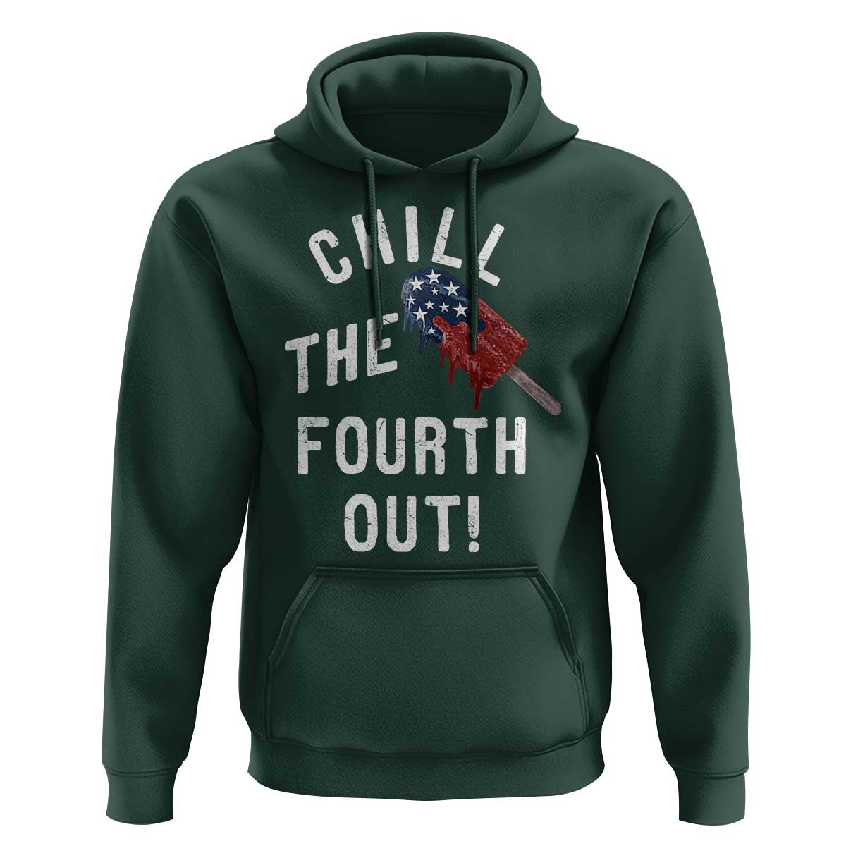 American Flag Popsicle Hoodie Chill The Fourth Out
