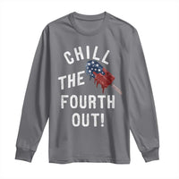 American Flag Popsicle Long Sleeve Shirt Chill The Fourth Out
