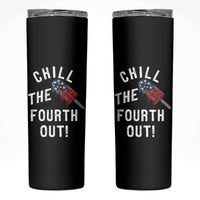 American Flag Popsicle Skinny Tumbler Chill The Fourth Out