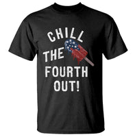 American Flag Popsicle T Shirt Chill The Fourth Out