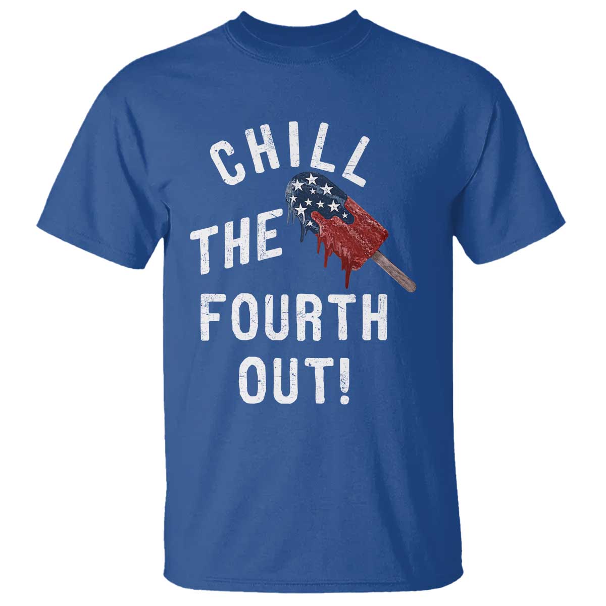 American Flag Popsicle T Shirt Chill The Fourth Out