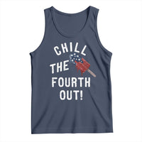 American Flag Popsicle Tank Top Chill The Fourth Out
