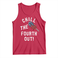 American Flag Popsicle Tank Top Chill The Fourth Out