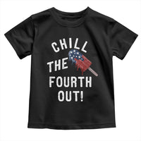 American Flag Popsicle Toddler T Shirt Chill The Fourth Out