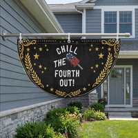 American Flag Popsicle Patriotic Fan Flag Chill The Fourth Out