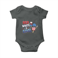 American Flag Popsicle Baby Onesie Red White And Cool