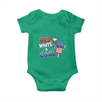 American Flag Popsicle Baby Onesie Red White And Cool