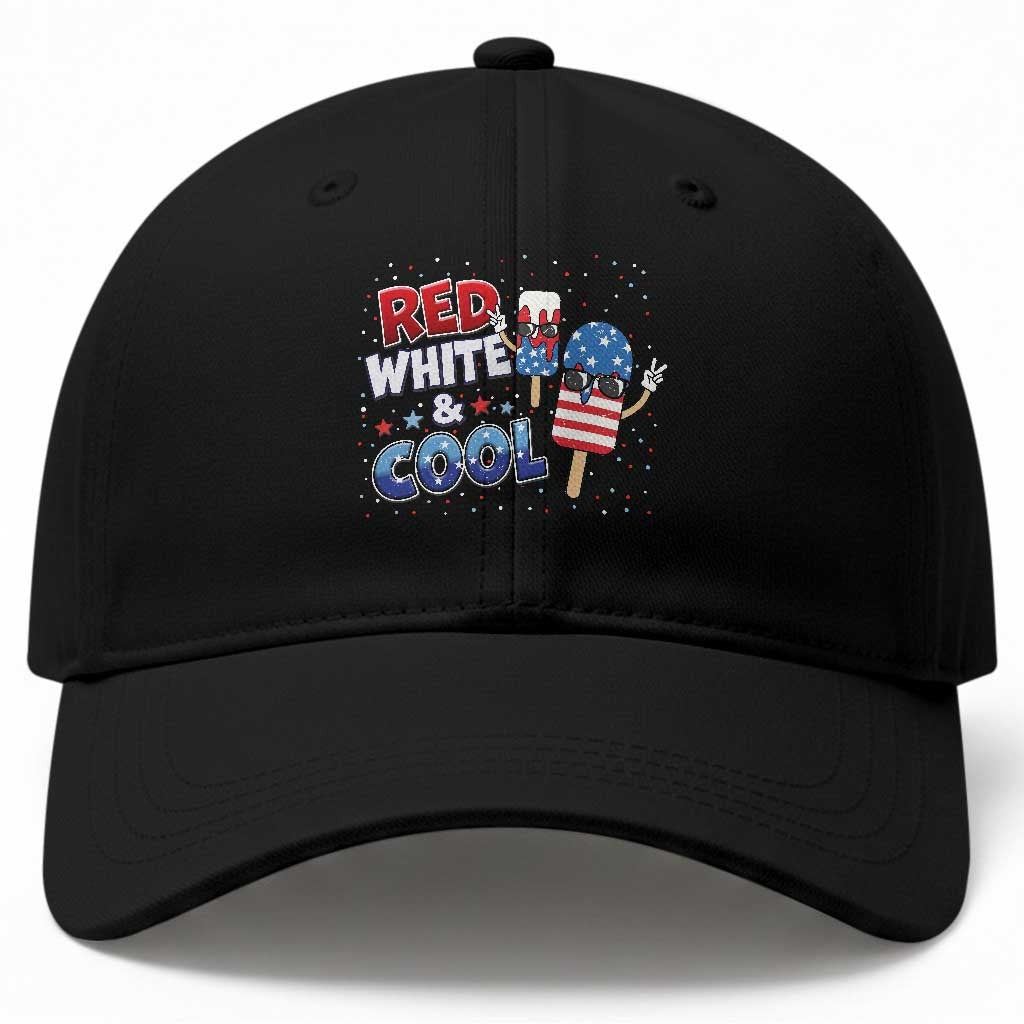 American Flag Popsicle Baseball Cap Red White And Cool
