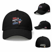 American Flag Popsicle Baseball Cap Red White And Cool