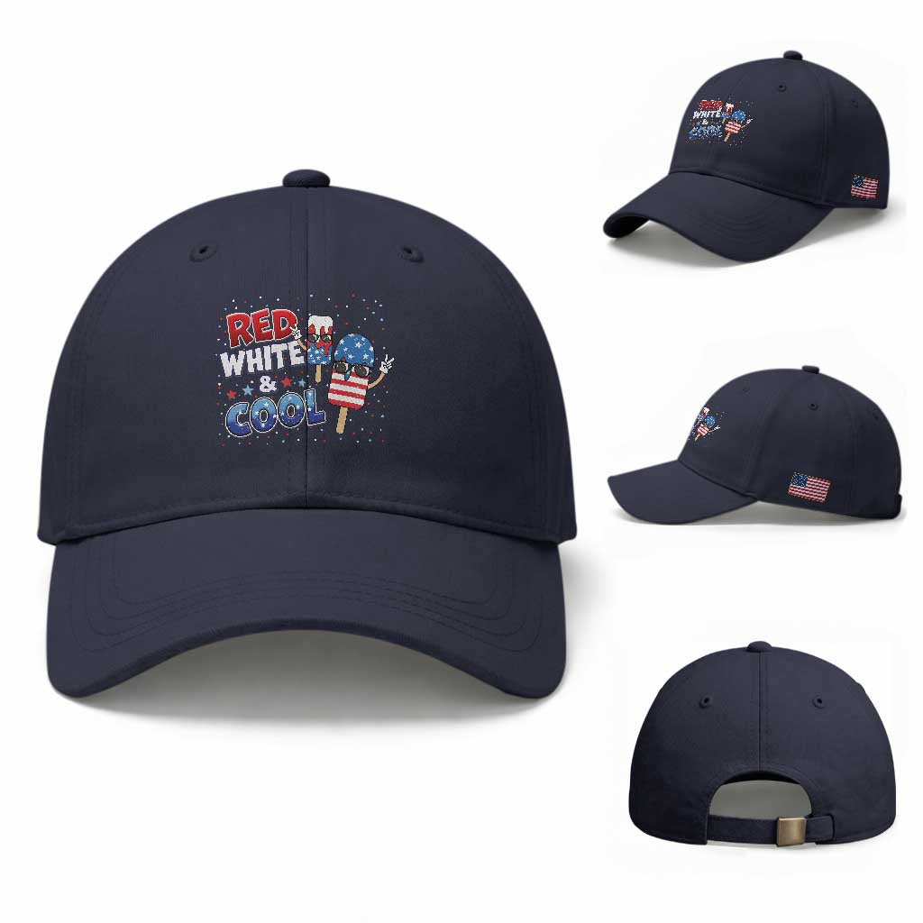 American Flag Popsicle Baseball Cap Red White And Cool