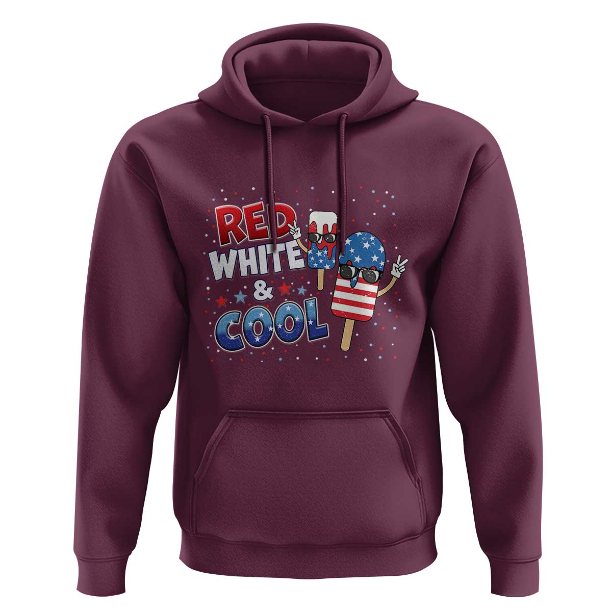 American Flag Popsicle Hoodie Red White And Cool
