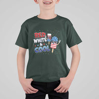 American Flag Popsicle T Shirt For Kid Red White And Cool