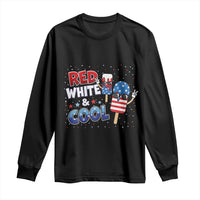 American Flag Popsicle Long Sleeve Shirt Red White And Cool