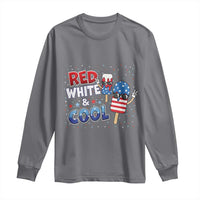 American Flag Popsicle Long Sleeve Shirt Red White And Cool